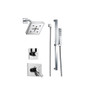 Delta Monitor 17 Series Dual Function Pressure Balanced Shower System with Integrated Volume Control, Shower Head, and Hand Shower - Includes Rough-In Valves - Vero