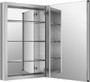 Kohler 20" x 30" Single Door Reversible Hinge Frameless Mirrored Medicine Cabinet from the Verdera Collection Model: