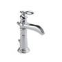 Delta Victorian Single Hole Waterfall Bathroom Faucet with Pop-Up Drain Assembly