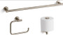 Kohler Purist 24" Towel Bar, Towel Ring and Tissue Holder