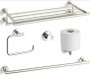 Kohler Purist 24" Towel Rack, 24" Towel Bar, Towel Ring, Tissue Holder and Robe Hook