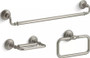 Kohler Artifacts 24" Towel Bar, Towel Ring, and Pivoting Toilet Paper Holder Bundle