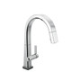 Delta Pivotal 1.8 GPM Single Hole Pull Down Kitchen Faucet with with On/Off Touch Activation, Magnetic Docking Spray Head -