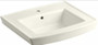 Kohler Archer 24" Pedestal Bathroom Sink with 1 Hole Drilled and Overflow