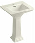 Kohler 24" Single Hole Fireclay Bathroom Sink with Overflow and 1 Pre Drilled Faucet Hole from the Memoirs Collection