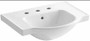 Kohler Veer 24" Pedestal Bathroom Sink with Three Holes Drilled and Overflow