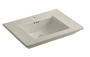 Kohler Memoirs Stately 30" Fireclay Pedestal Bathroom Sink with 1 Hole Drilled and Overflow