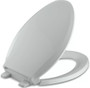 Kohler Cachet Q3 Elongated Closed-Front Toilet Seat with Quiet-Close Technology, Quick-Attach Hinges and Grip-Tight Bumpers