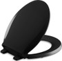 Kohler Cachet Q3 Round Closed-Front Toilet Seat with Quiet-Close Technology, Quick-Attach Hinges and Grip-Tight Bumpers