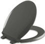 Kohler Cachet Q3 Round Closed-Front Toilet Seat with Quiet-Close Technology, Quick-Attach Hinges and Grip-Tight Bumpers