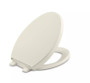 Kohler Reveal Elongated Closed-Front Toilet Seat with Grip Tight Bumpers, Quiet-Close Seat, and Quick-Attach Hinges