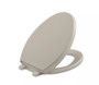 Kohler Reveal Elongated Closed-Front Toilet Seat with Grip Tight Bumpers, Quiet-Close Seat, and Quick-Attach Hinges