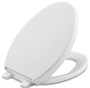 Kohler Reveal Elongated Closed-Front Toilet Seat with Grip Tight Bumpers, Quiet-Close Seat, and Quick-Attach Hinges