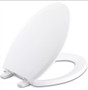 Kohler Lustra Q2 Elongated Closed-Front Toilet Seat with Quick-Release and Quick-Attach Hinges