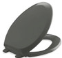 Kohler French Curve Q3 Elongated Closed-Front Toilet Seat with Quiet Close Technology, Quick-Attach Hinges, and Grip-Tight Bumpers