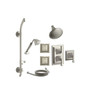 Kohler Memoirs Thermostatic HydroRail Shower System with Single Function Shower Head, Hand Shower, Body Sprays, Stacked Decorative Lever Valve Trims