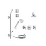 Kohler Margaux Thermostatic HydroRail Shower System with Single Function Shower Head, Hand Shower, Body Sprays, Valve Trims