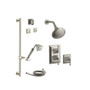 Kohler Memoirs Thermostatic Shower System with Single Function Shower Head, Hand Shower, Slide Bar, Stacked Valve Trims