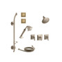 Kohler Memoirs Thermostatic HydroRail Shower System with Single Function Shower Head, Hand Shower, Body Sprays, Decorative Lever Handle Valve Trims