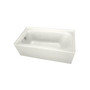 PROFLO 72" x 36" Alcove Soaking Bath Tub with Skirt and Left Hand Drain