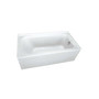 PROFLO 72" x 36" Alcove Soaking Bath Tub with Skirt and Left Hand Drain