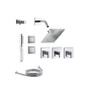 Kohler Loure Thermostatic Shower System with Single Function Shower Head, Hand Shower, Body Sprays, Valve Trims