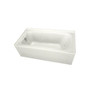 PROFLO 72" x 42" Alcove 8 Jet Whirlpool Bath Tub with Skirt and Left Hand Pump