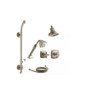 Kohler Margaux Thermostatic HydroRail Shower System with Single Function Shower Head, Hand Shower, Cross Handle Valve Trims