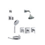 Kohler Pinstripe Thermostatic Shower System with Single Function Shower Head, Hand Shower, Valve Trims