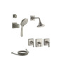 Kohler Pinstripe Thermostatic Shower System with Single Function Shower Head, Hand Shower, Valve Trims