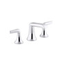 Kohler Tempered 1.2 GPM Widespread Bathroom Faucet with UltraGlide and Pop-Up Drain Assembly