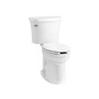 Kohler Kingston 1.28 GPF Two Piece Elongated Chair Height Toilet with Left Hand Lever - Less Seat