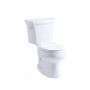 Kohler 1.6 GPF Two-Piece Elongated Toilet with 12" Rough In and Right Hand Trip Lever from the Wellworth Collection
