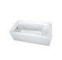 PROFLO 60" x 32" Soaking Bath Tub with Integral Skirt and Left Hand Drain - EasyCare Acrylic