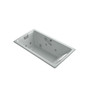 Kohler Tea-for-Two Collection 66" Undermount or Drop In Jetted Whirlpool Bath Tub with Reversible Drain