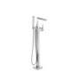 Delta Trillian Floor Mounted Tub Filler with Built-In Diverter includes Hand Shower