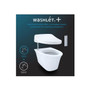 TOTO RP 1.28 GPF Dual Flush Wall Mounted Two Piece Elongated Chair Height Toilet with Push Button - Bidet Seat Included