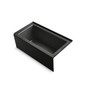 Kohler Underscore 60" Acrylic Soaking Bathtub for Three Wall Alcove Installation with Right Drain, Integral Apron and Flange