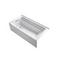 Kohler Archer 72" Alcove Soaking Tub with Left Drain and Comfort Depth Technology