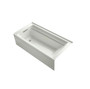 Kohler Archer 72" Alcove Soaking Tub with Left Drain and Comfort Depth Technology