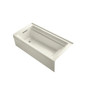 Kohler Archer 72" Alcove Soaking Tub with Left Drain and Comfort Depth Technology