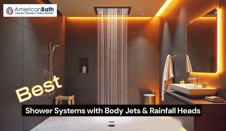 Best Shower System with Body Jets and Big Shower Head