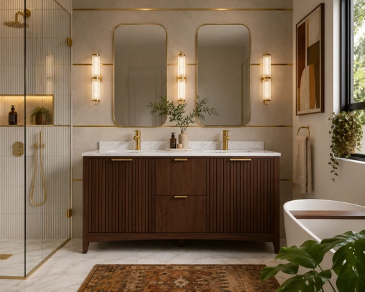 2026–2027 Bathroom Vanity Trends: Warm Wood, Timeless Style & Personalized Design