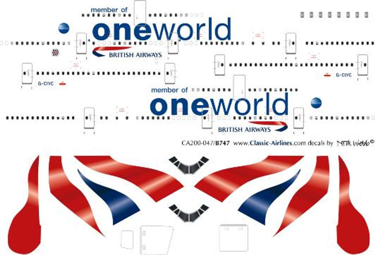 航空機・ヘリコプター BRITISH AIRWAYS ONE WORLD 1/200 747-400 ARD Inflight 200 British Airways BA B747-400 