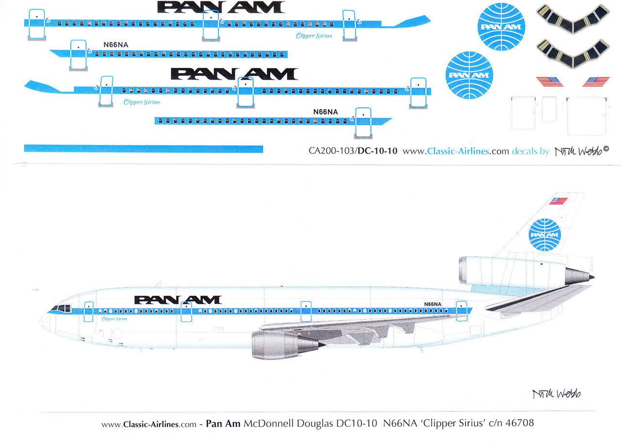 航空機・ヘリコプター 1/200 PAN AM McDonnell Douglas DC-10-30 航空機・ヘリコプター 1/200 PAN AM McDonnell Douglas DC-10-30