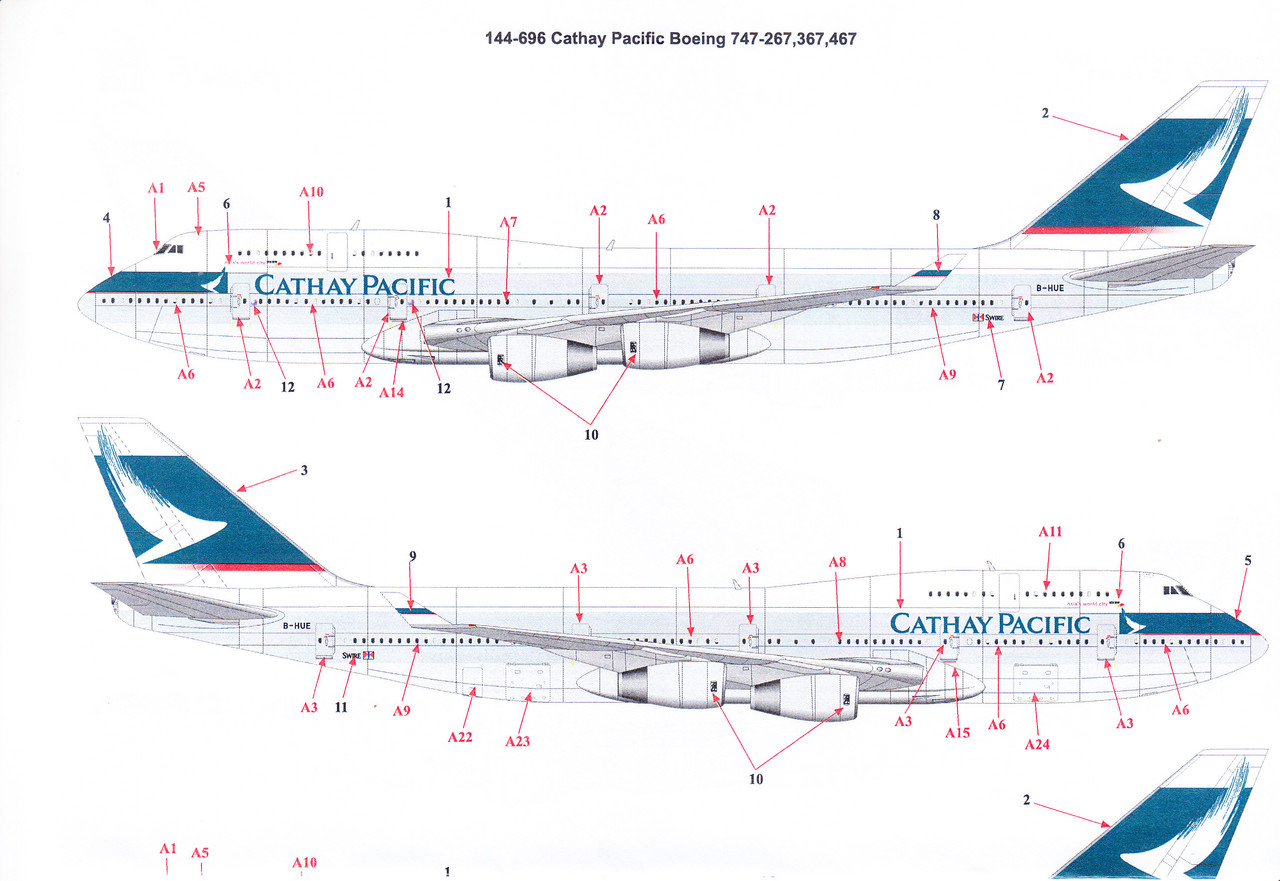 レア】1/400 Cathay Pacific BOEING747-8F-