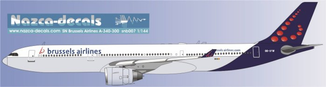 1/144 Scale Decal Brussels Airlines A330-300
