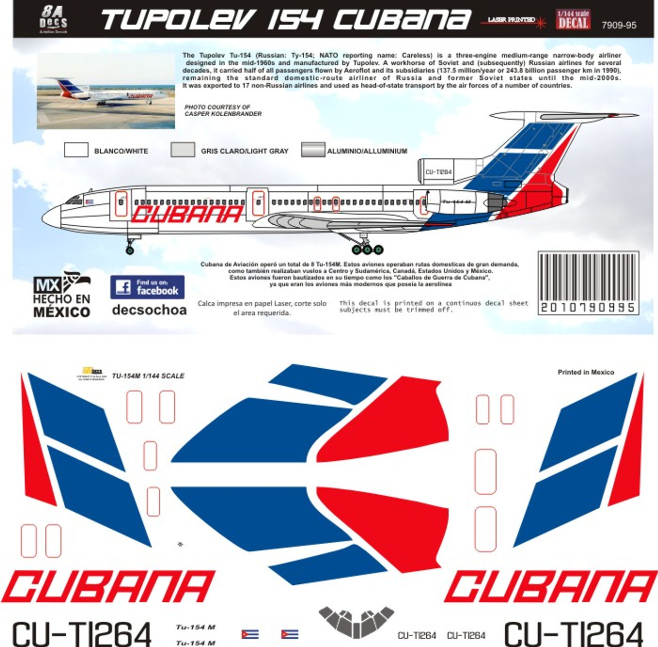 商談品‼️CUBANA Tupolev Tu-154 CU-T1756 File:Tupolev Tu-154M Cubana de Aviación CU-T1264 CYQX.jpg