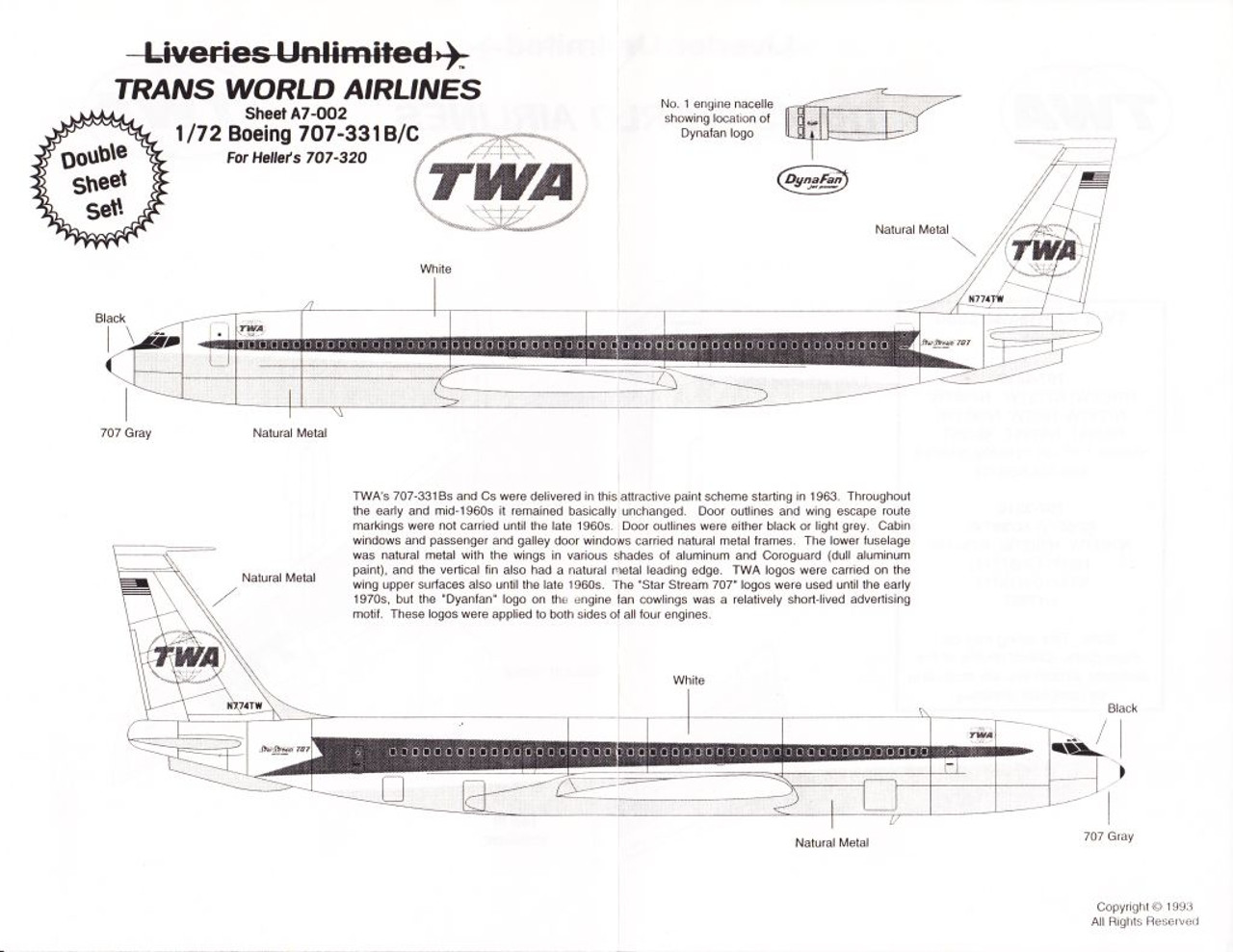TWA トランス•ワールド航空 707 safety instruction TWA トランス•ワールド航空 707 safety instruction TWA AIRLINE