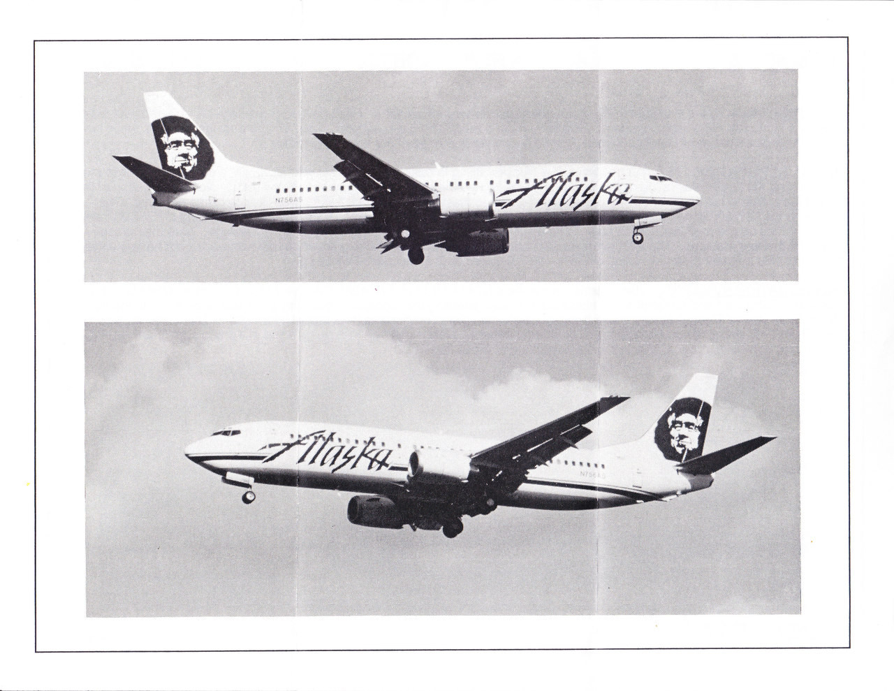 1/200 Scale Decal Alaska Airlines 737-200 / 400